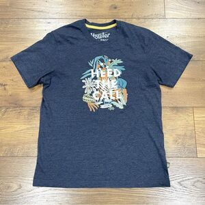 Howler Bros Shirt Mens Small Heed The Call Graphic Tee Snake Short Sleeve‎ Blue